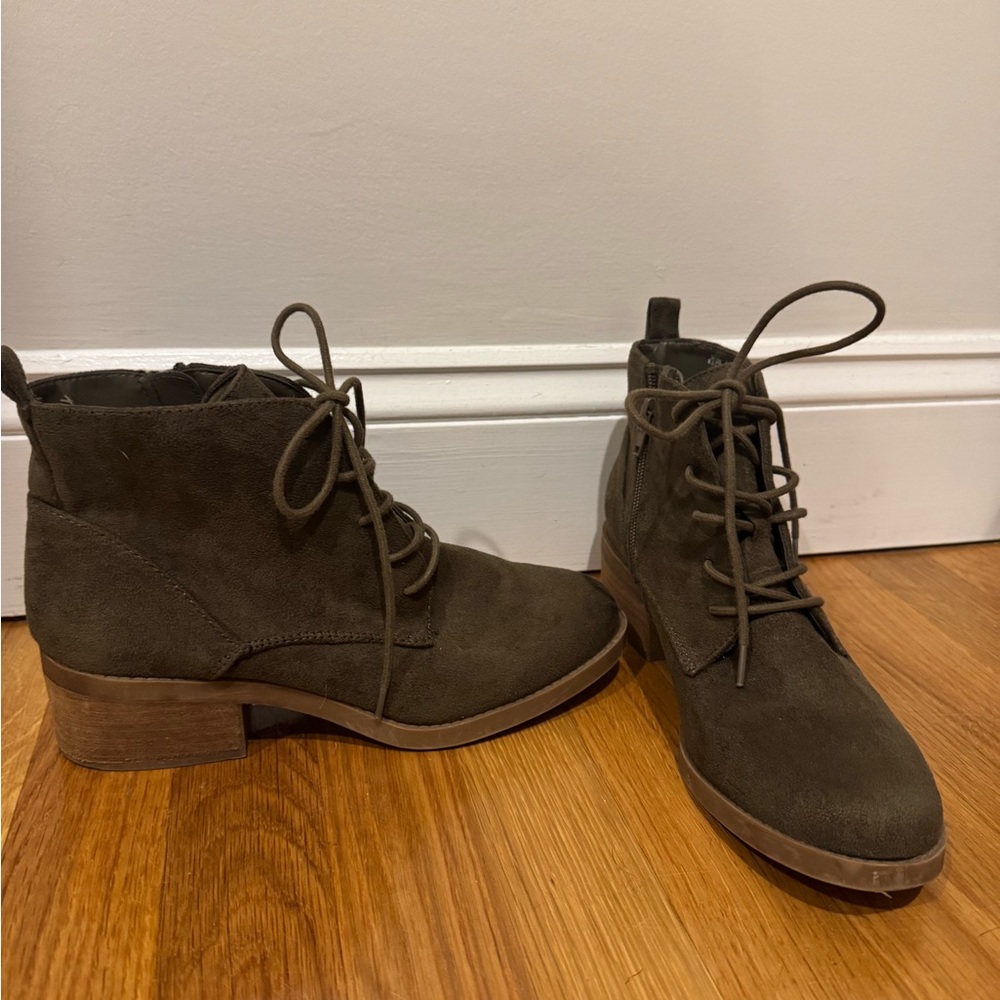 Brown Suede Ankle Boots